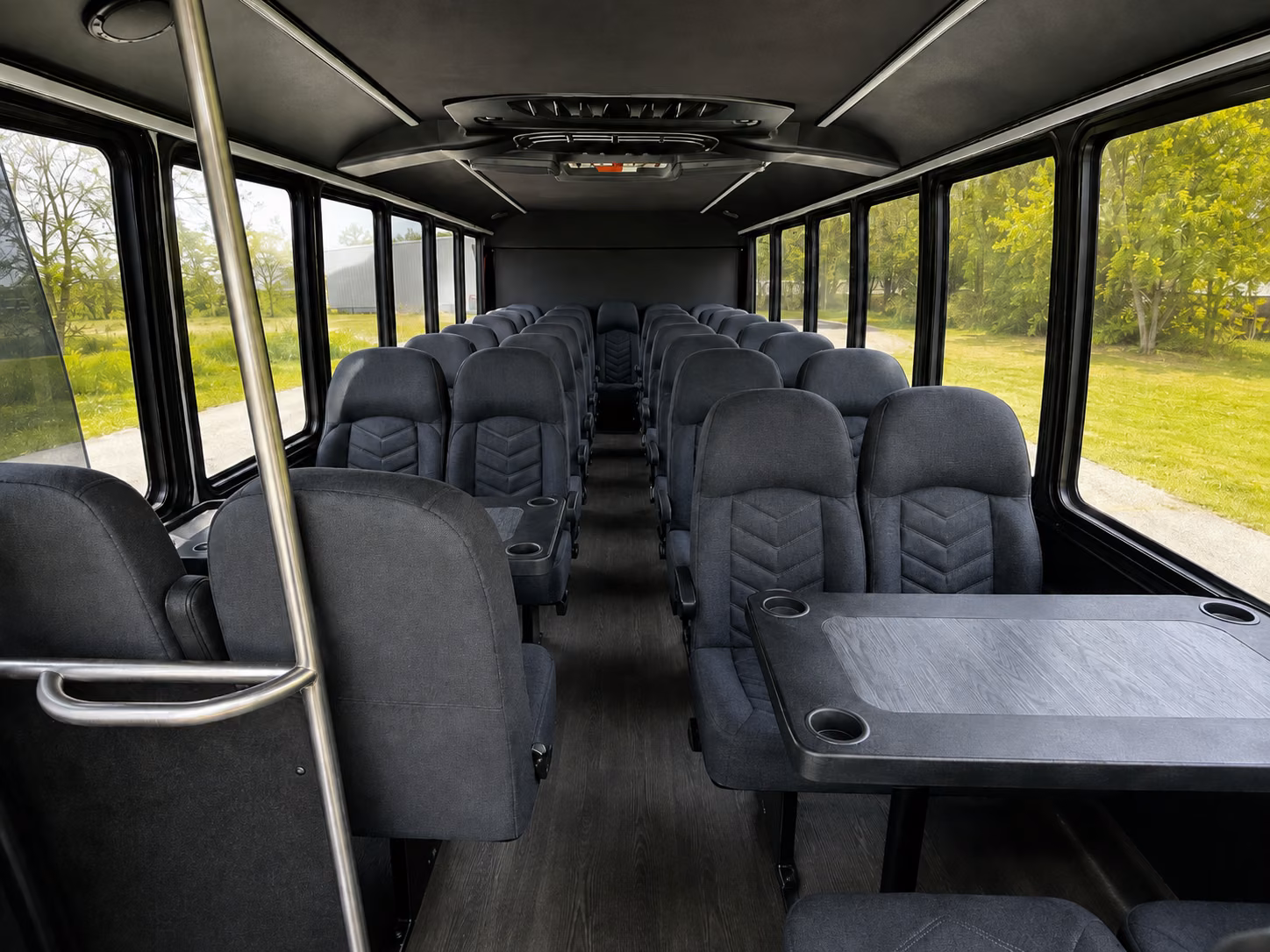15 passenger minibus inside