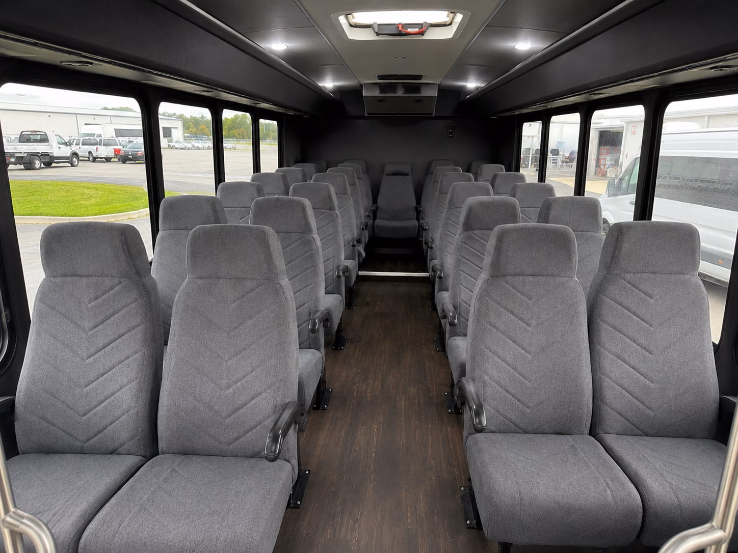 oxford 18 passenger minibus inside