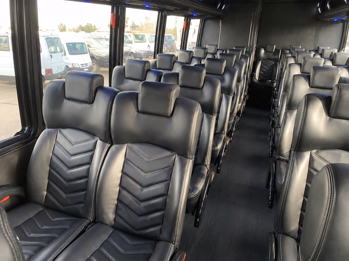 oxford 20 passenger minibus inside