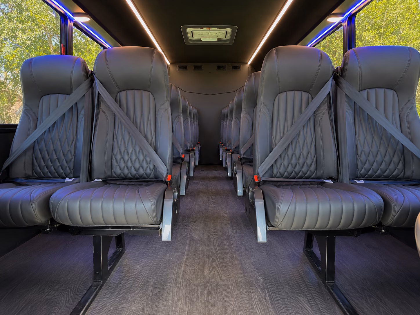 oxford 20 passenger minibus interior