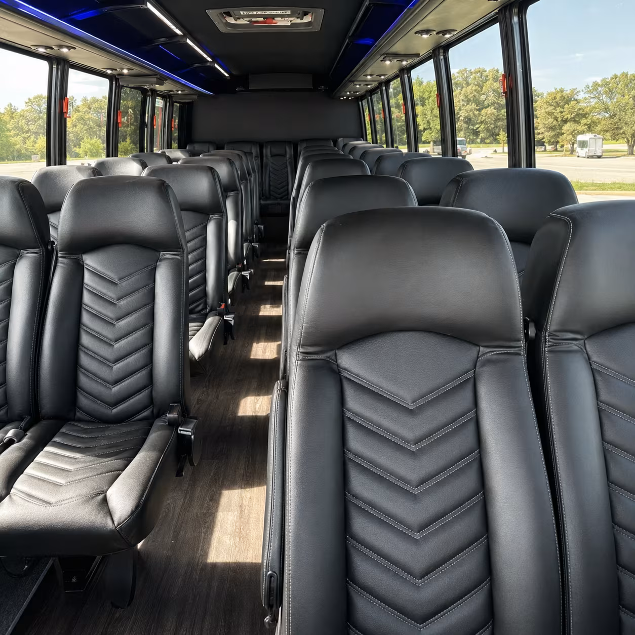 oxford 25 passenger minibus interior