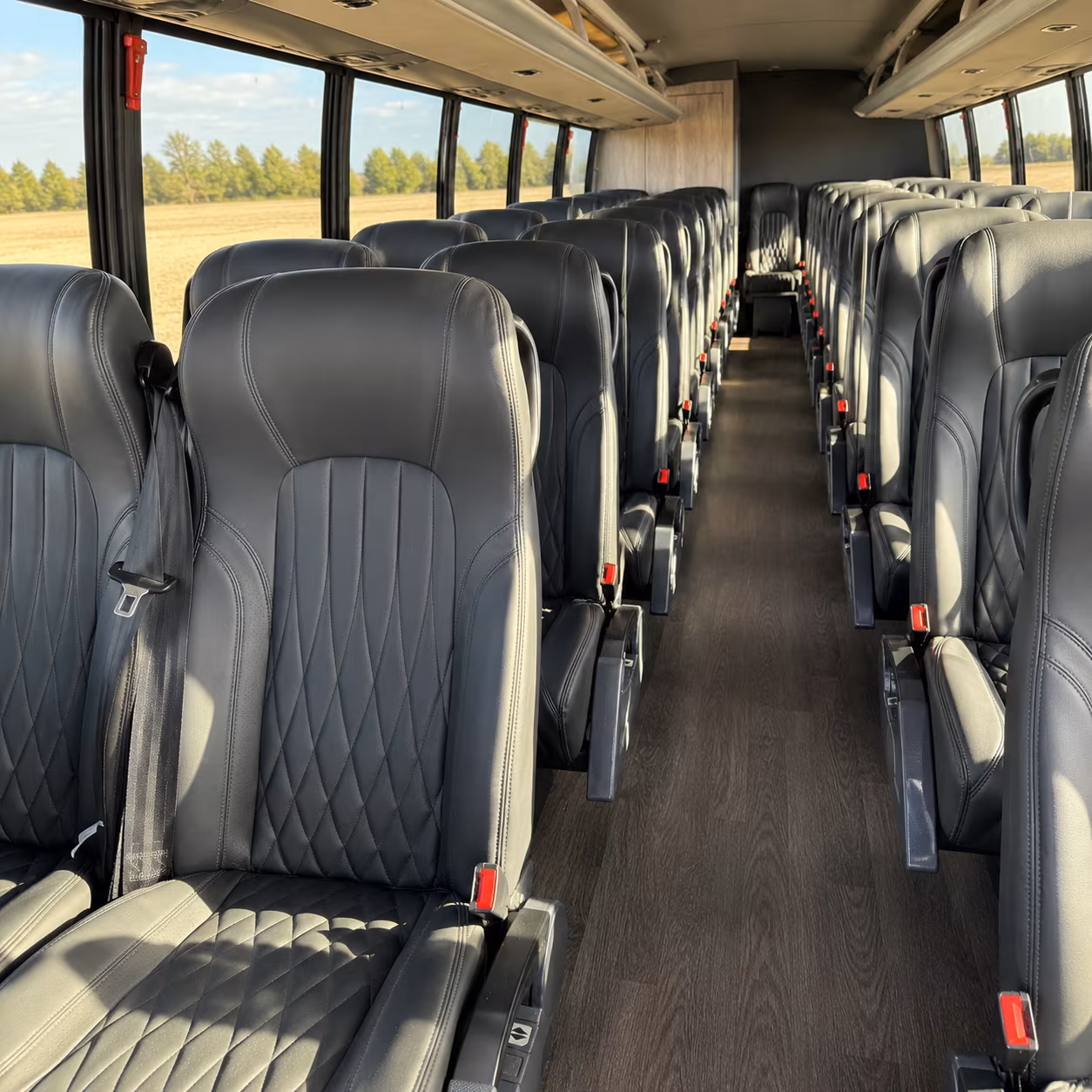 oxford 30 passenger minibus inside