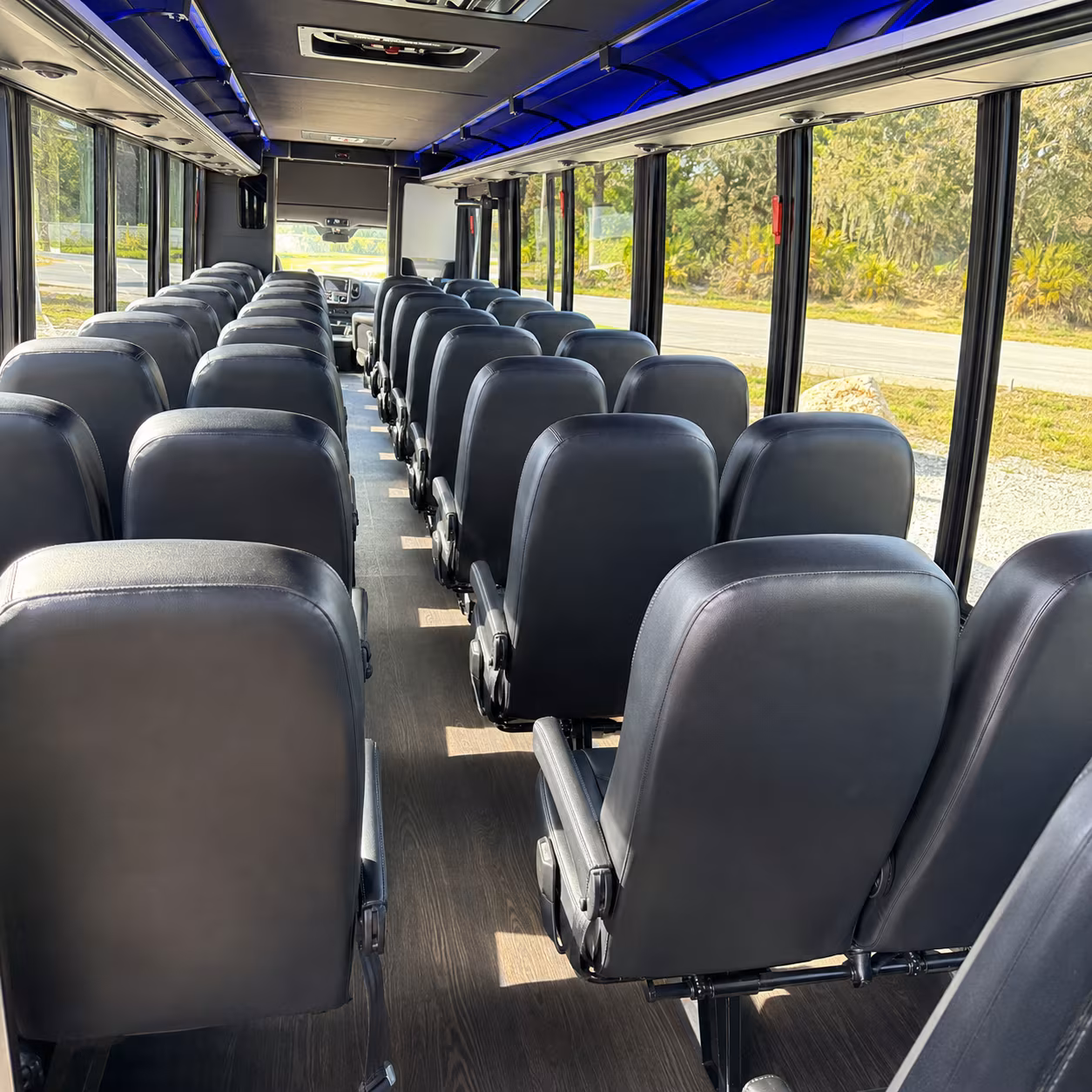 oxford 30 passenger minibus interior