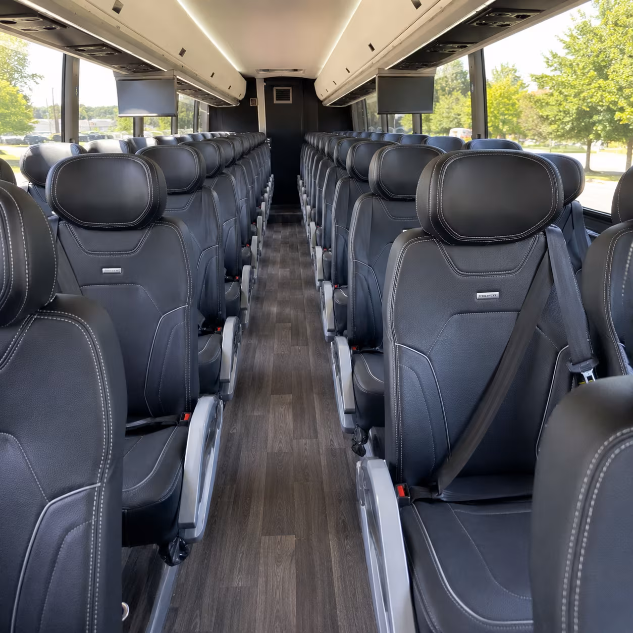 oxford 56 passenger charter bus interior